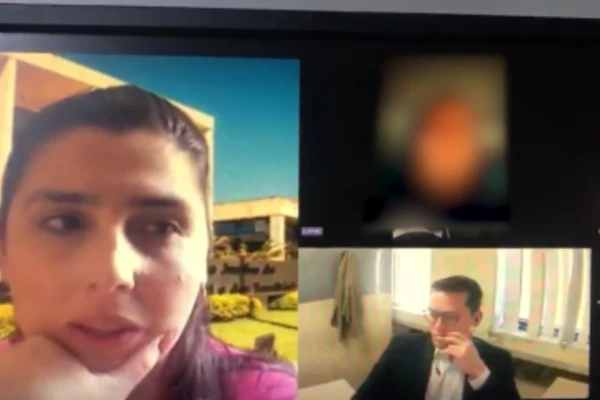 Caso aconteceu durante audiência (Foto: Reprodução)