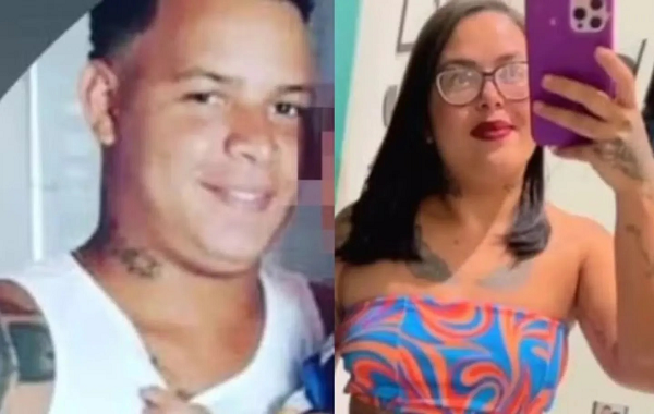 Vítimas foram identificadas como Joselene de Jesus Genipapeiro, de 27 anos, e Bruno dos Santos Souza, de 26 (Foto: Reprodução)