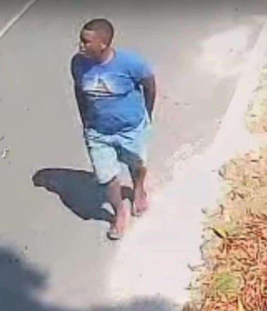 Ação do bandido foi registrada por uma câmera de segurança (Foto: Reprodução)