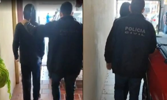 Adolescente é preso em operação (Foto: TV Globo)