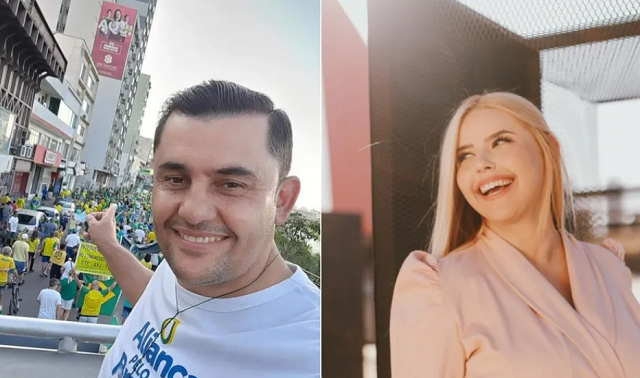 Pastor Dirlei Paiz e cantora gospel Fernanda Oliver (Foto: Reprodução/Facebook)