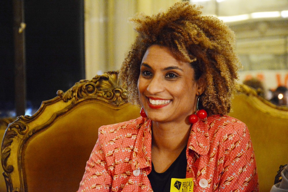 Marielle Franco, vereadora do PSOL, em foto de outubro de 2017 em debate na Câmara (Foto: Mário Vasconcellos/Câmara do Rio) 